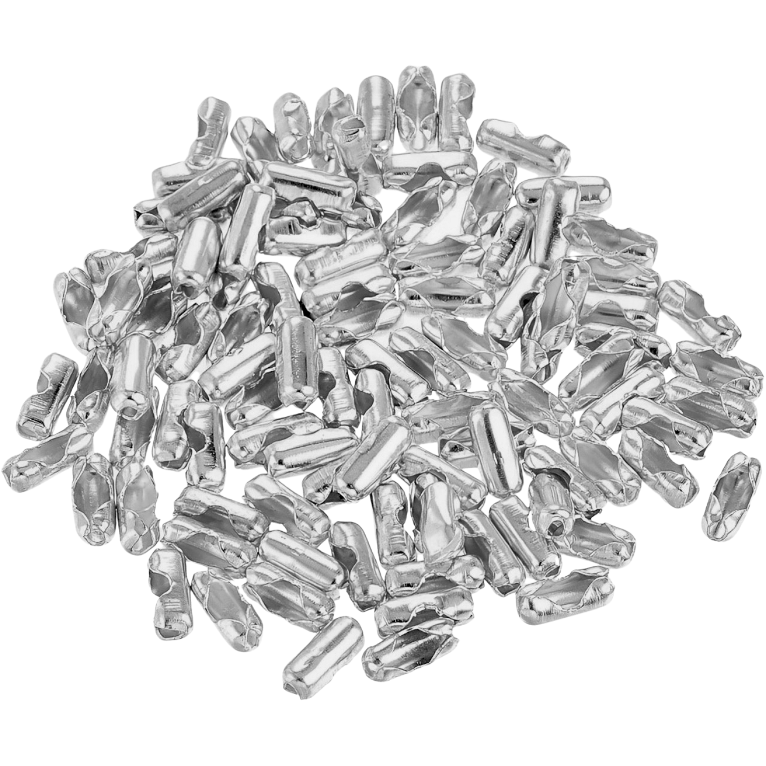 Conector Para Cadena De Bola Níquel Satinado 100 Piezas