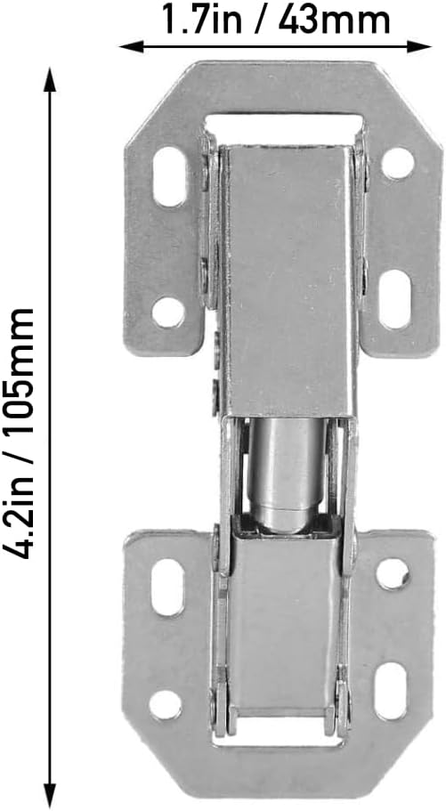 Bisagra Bidimensional Ferrari 90° Easy On Oculta Con Tornillos FH