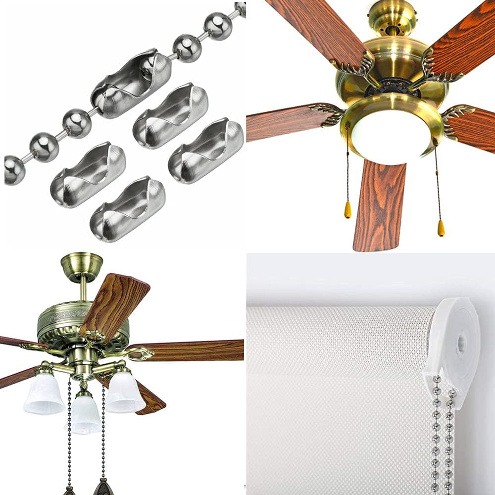 Cadena De Bola 6 mm Acero Latón Brillante 50 m