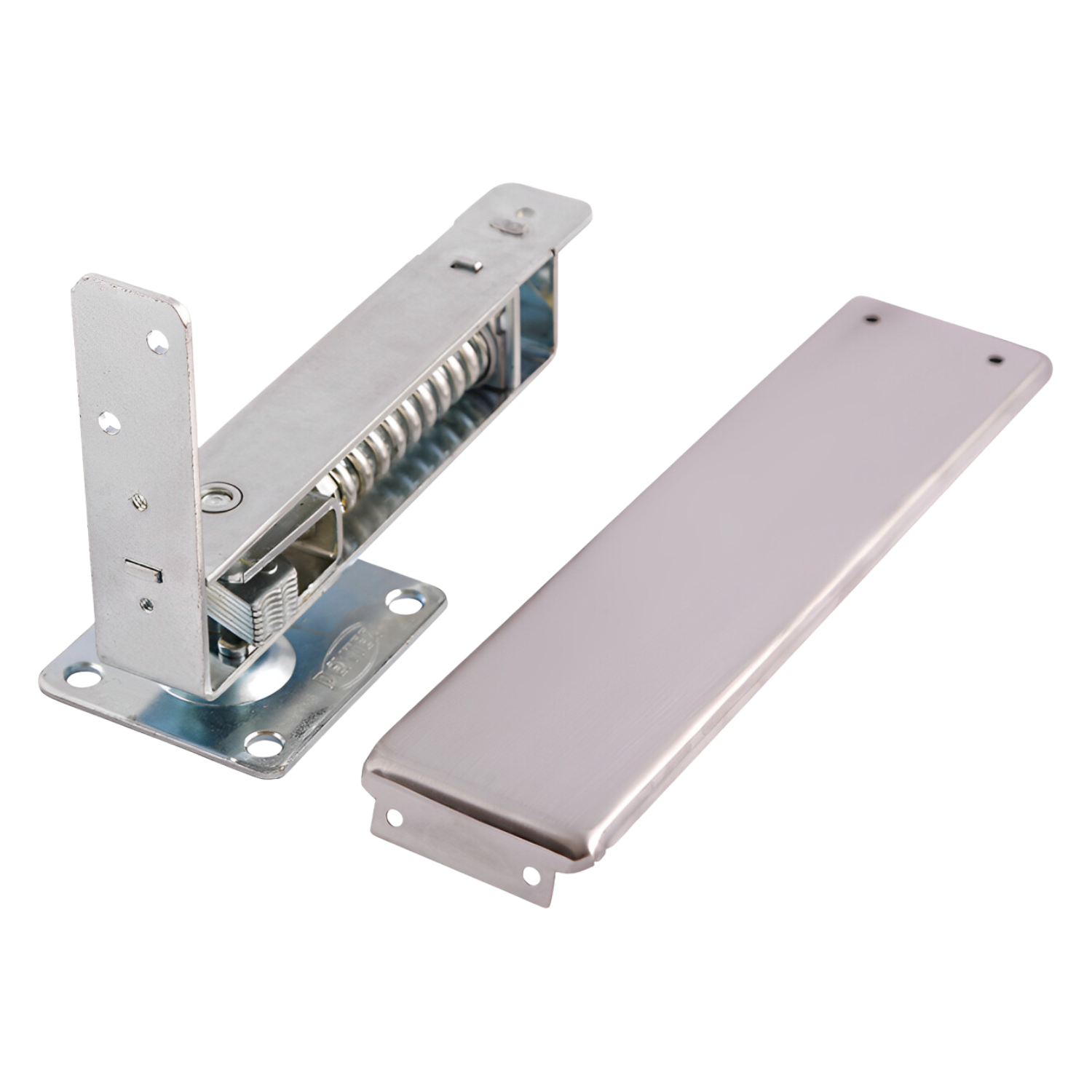 Bisagra 90° Para Puerta De Cristal Di Vapor – Níquel Satinado, Cierre Automático Y Carga Hasta 25 Kg (par)