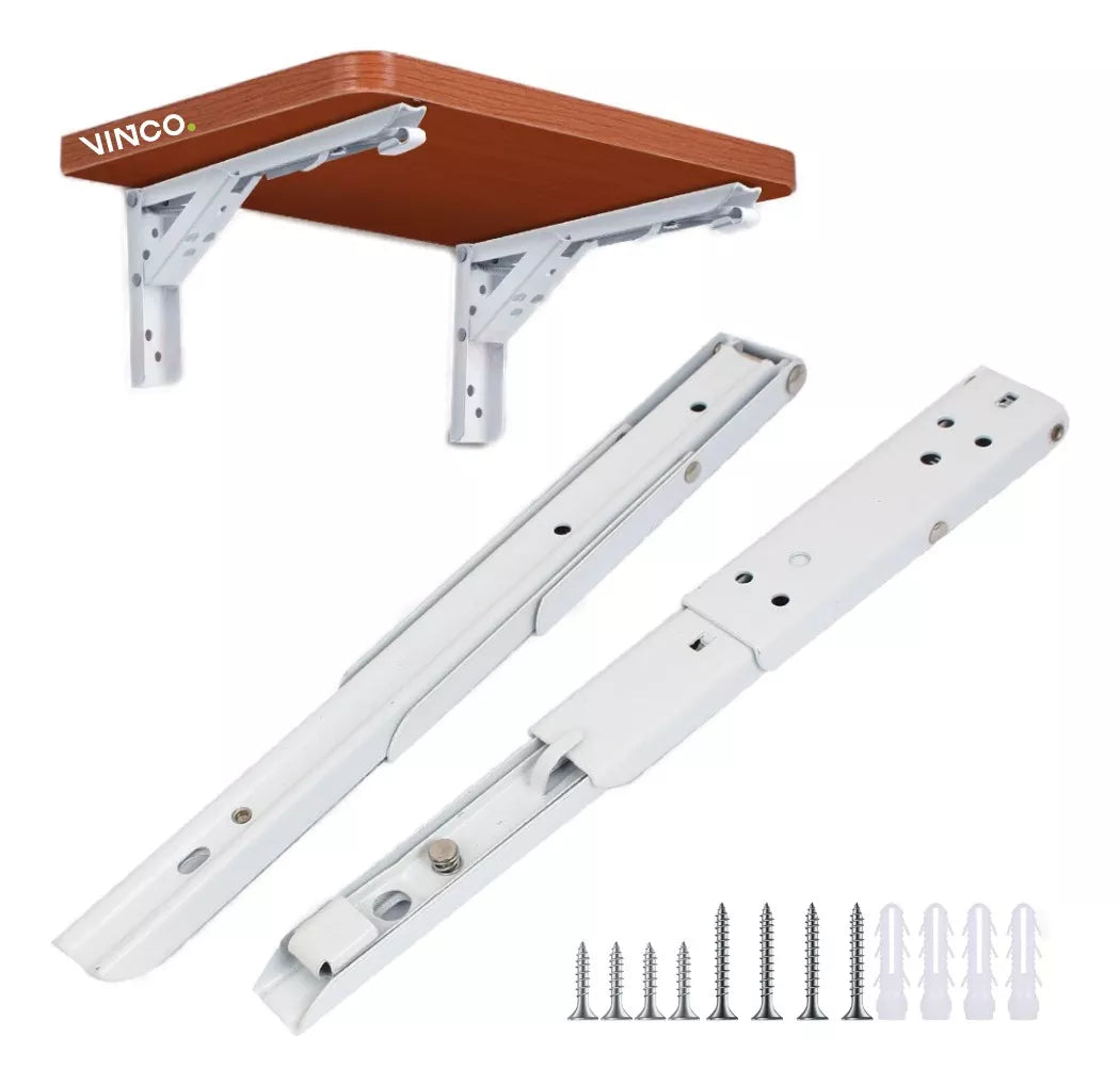 Ménsula Soporte Abatible Para Repisa Slim Blanco