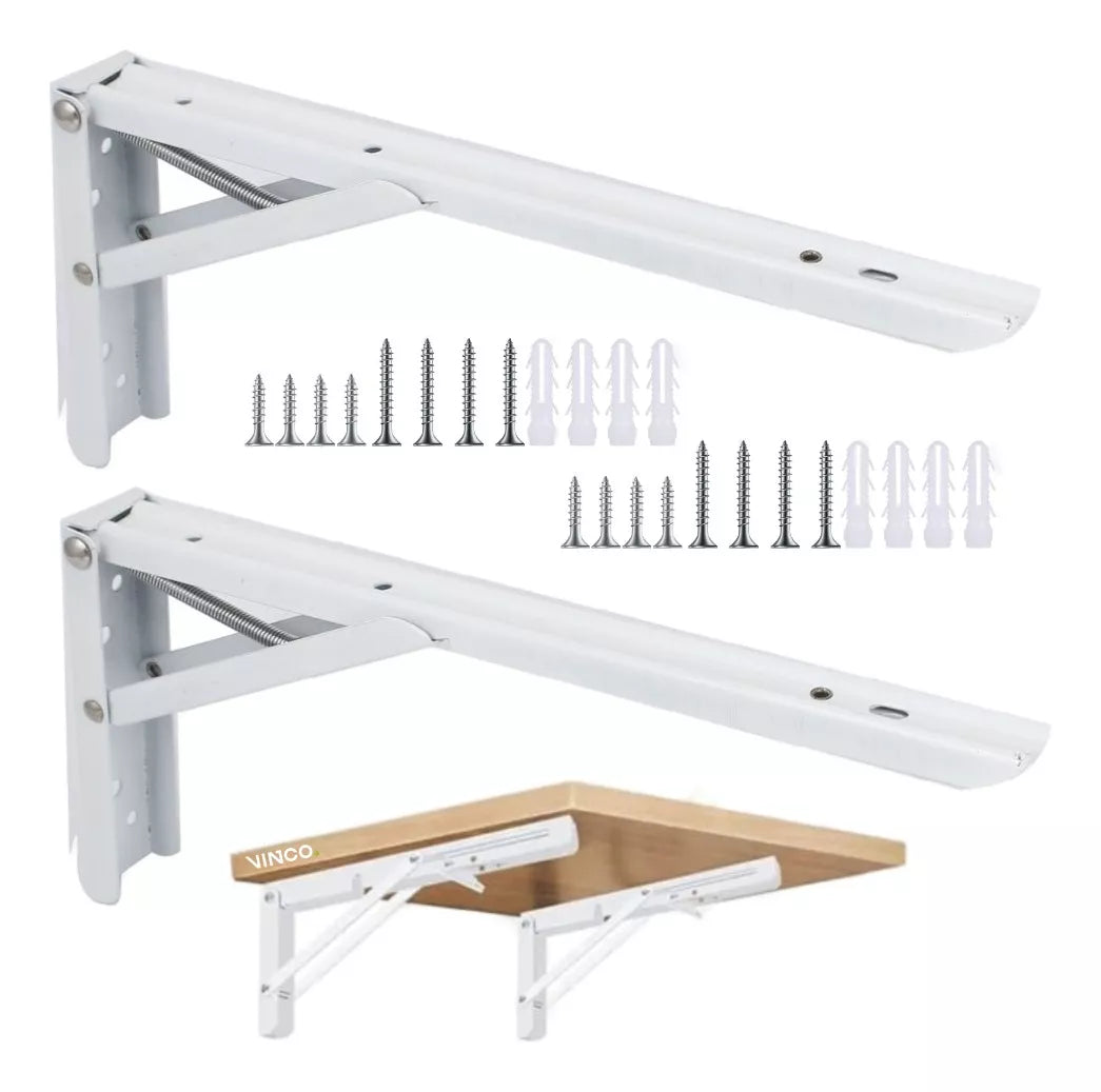 Ménsula Soporte Abatible Para Repisa Slim Blanco