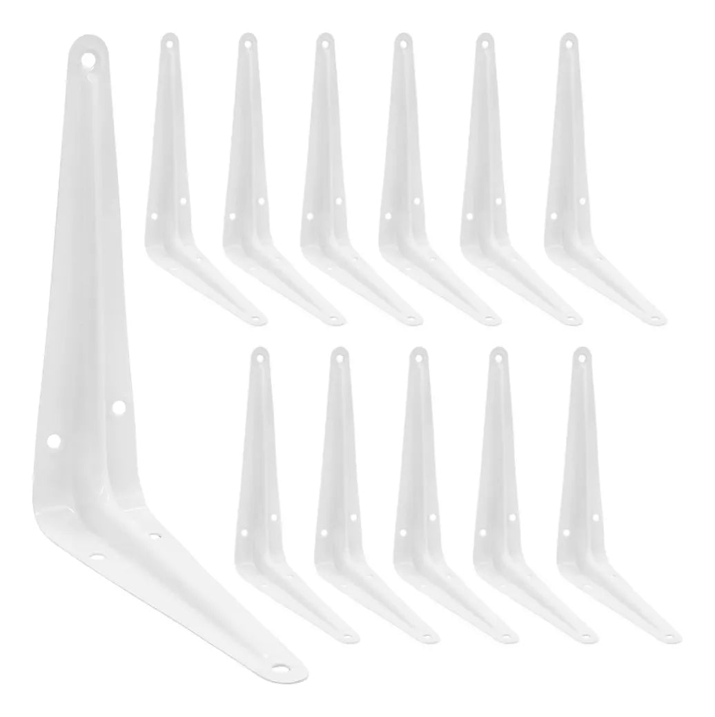 Soportes De Armario Ajustables - 4 Piezas, Blanco, 5x4.6x3.5cm, Con Tapas De Plástico, Para Fijar Muebles A La Pared