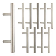 Jaladera Manija De Barra Hueca 12.4 cm Acero Inoxidable Con Tornillo