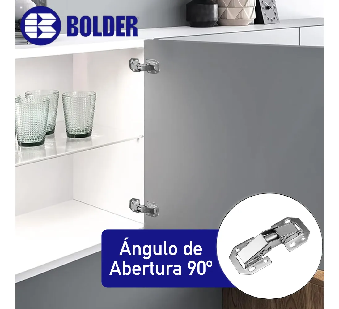 Bisagra Bidimensional De Sobreponer Ferrari Mini 90°