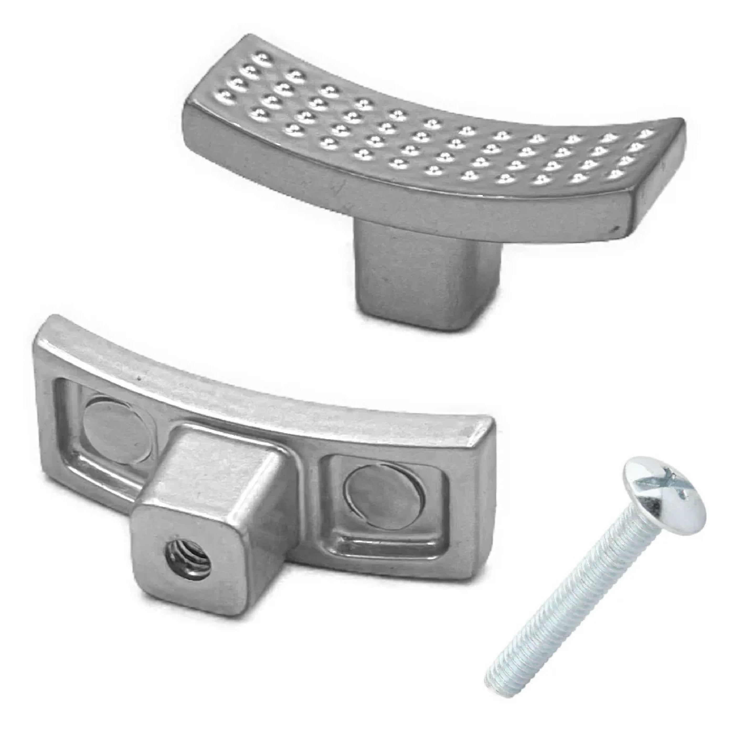 Jaladera Cromo Satinado Con Tornillo 7664 40 mm