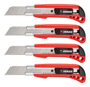 4pzs Cutter Profesional 18mm 6pulg Reforzado Uso Rudo Veker 12195
