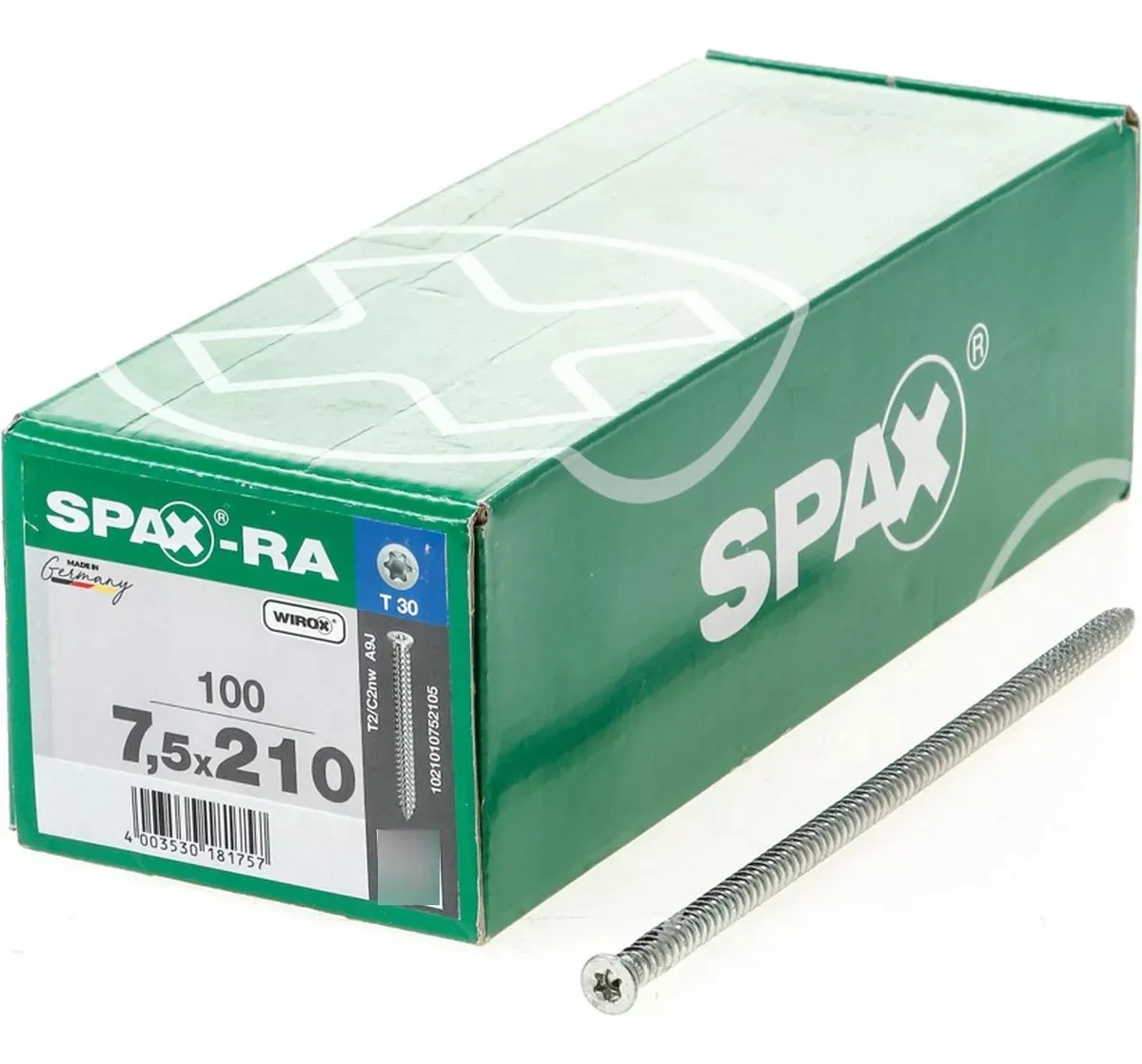 Tornillos Spax R-A Concreto 7.5x210 mm No Necesita Taquete