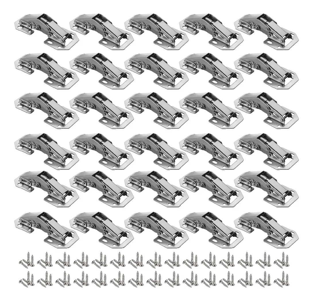 Bisagra Bidimensional Oculta Mini de Sobreponer 90° Ferrari  Easy On 30 Piezas