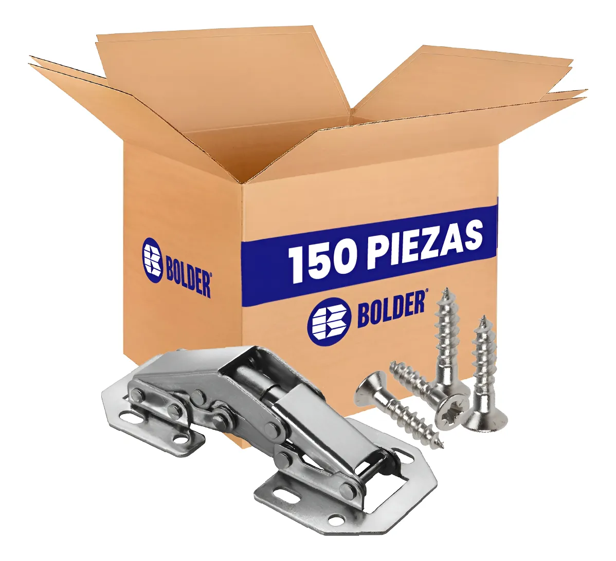 Bisagra Bidimensional Oculta Mini de Sobreponer 90° Ferrari  Easy On 150 Piezas