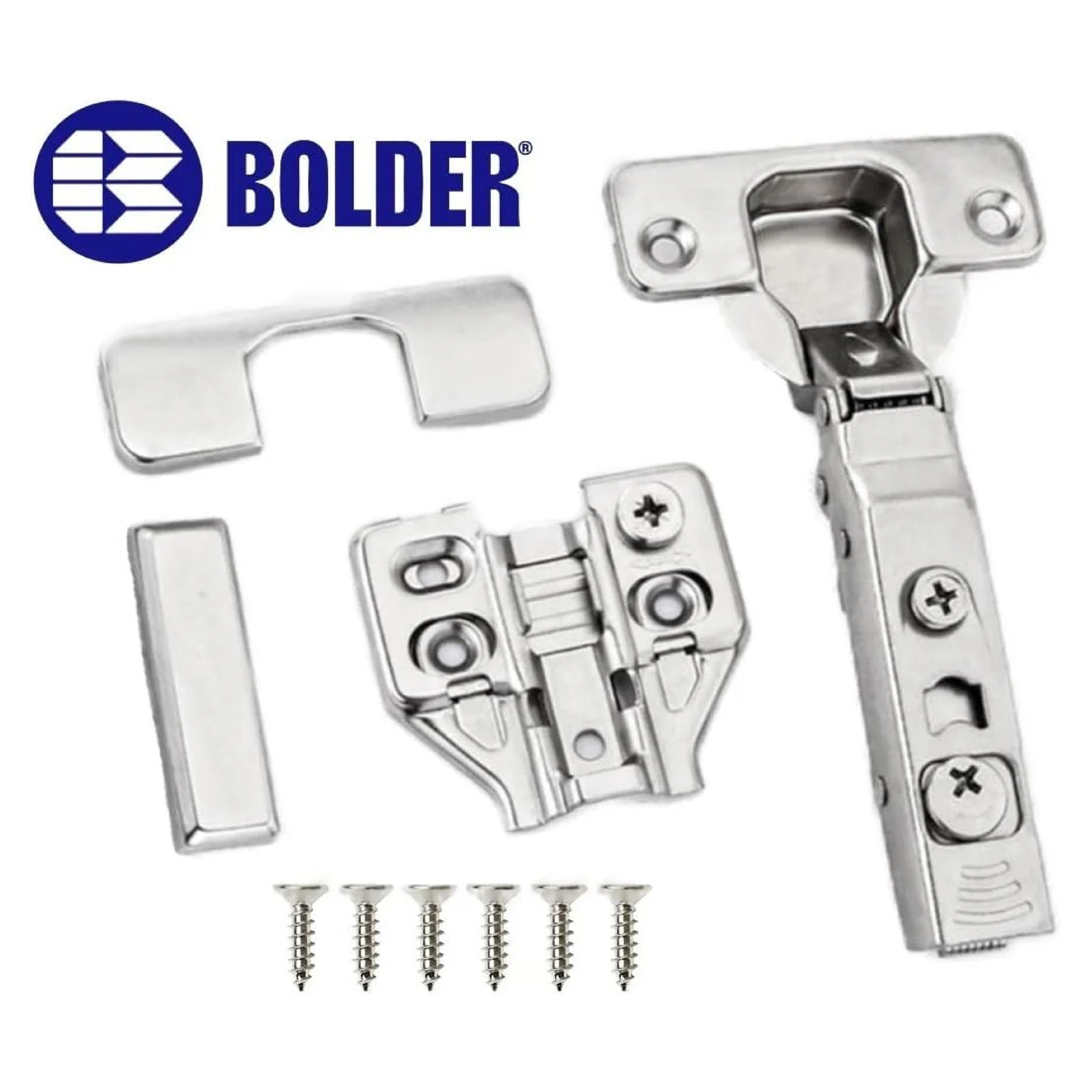Bisagra Bidimensional Completa/Recta Ajuste 3D Cierre Suave