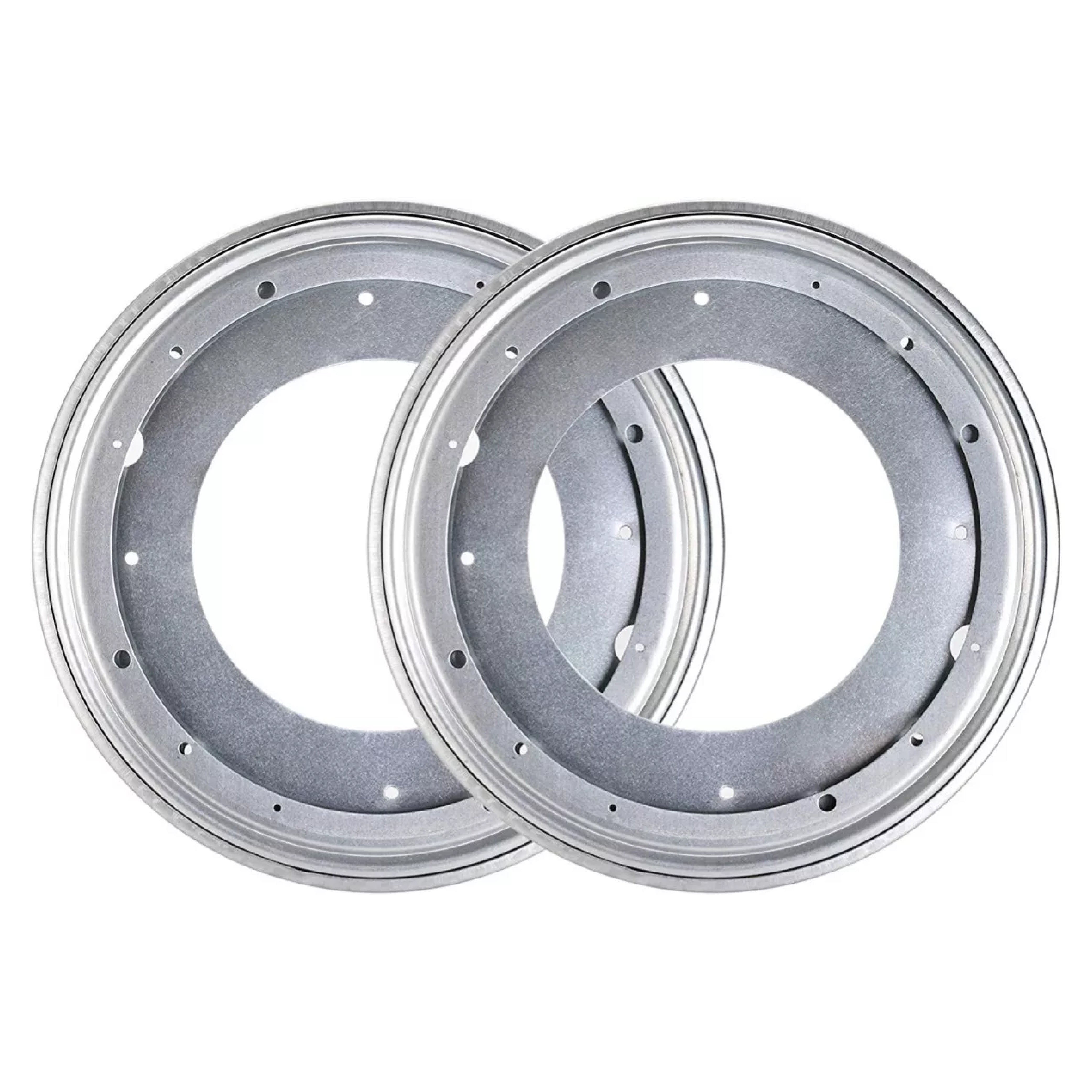 Placa Base Giratoria 12 Pulgadas Circular Metálica Con Balero Plano Bolder