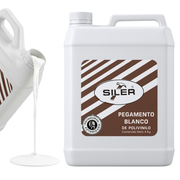 Pegamento Blanco Clásico Madera Siler "B4000" Etiqueta Café 4 kg