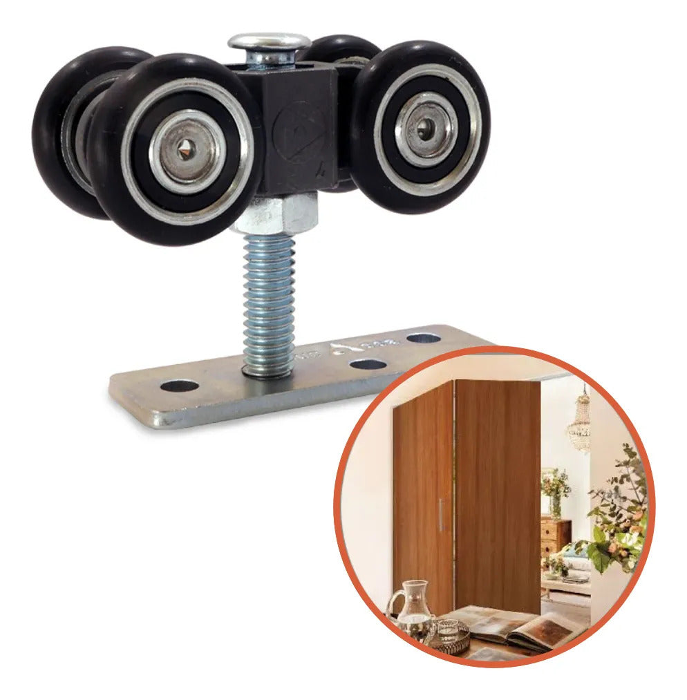 Sistema Dn80 Pl Para Puerta Closet Plegable 2 Hojas Ducasse
