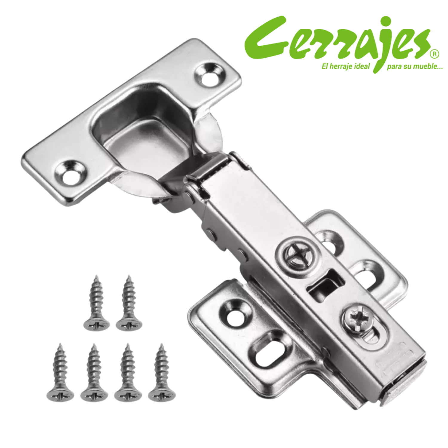 Bisagra Bidimensional Reforzada Recta Cuello 00 Cerrajes