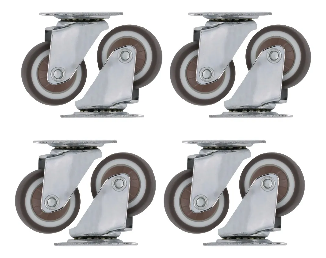 Rodaja Rueda Giratoria Café 25 mm Sin Freno Tycon 8 Piezas