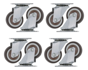 Rodaja Rueda Giratoria Café 40 mm Sin Freno Tycon 8 Piezas