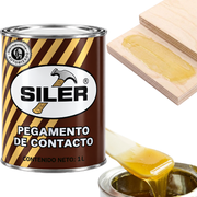 Pegamento Universal De Contacto Siler Línea Dorada 1 Litro Amarillo