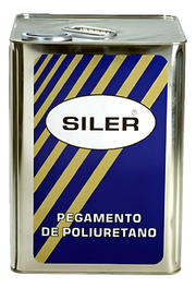 Pegamento De Poliuretano Etiqueta Azul Siler 18 Litros Transparente