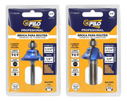 Set 2 Piezas Broca Para Router Rebajadora de Madera Romana Doble