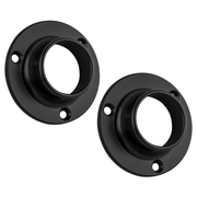 Brida Tubo Redondo Negro Mate Acero Troquelado 1"