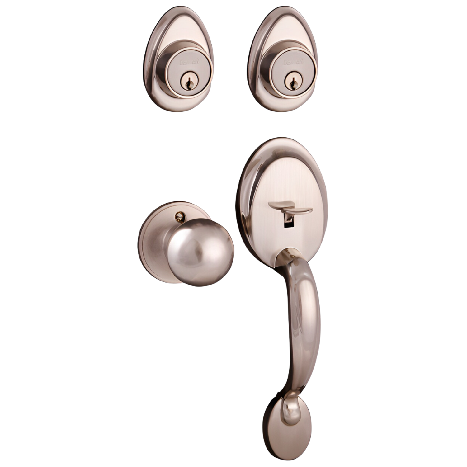 Cerradura Residencial "Dalton" Llave/Llave 6741 Níquel Satinado
