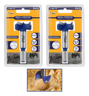 Set 2 Brocas Tipo Forstner Para Madera 35 mm Carburo De Tungsteno