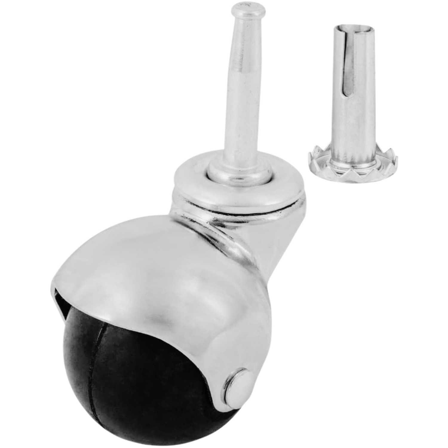 Rodaja De Bola Con Espiga Socket Madera 4 Piezas