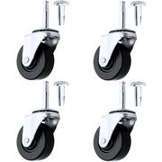 Rodaja Plana Giratoria Con Espiga Galvanizada 4 Piezas