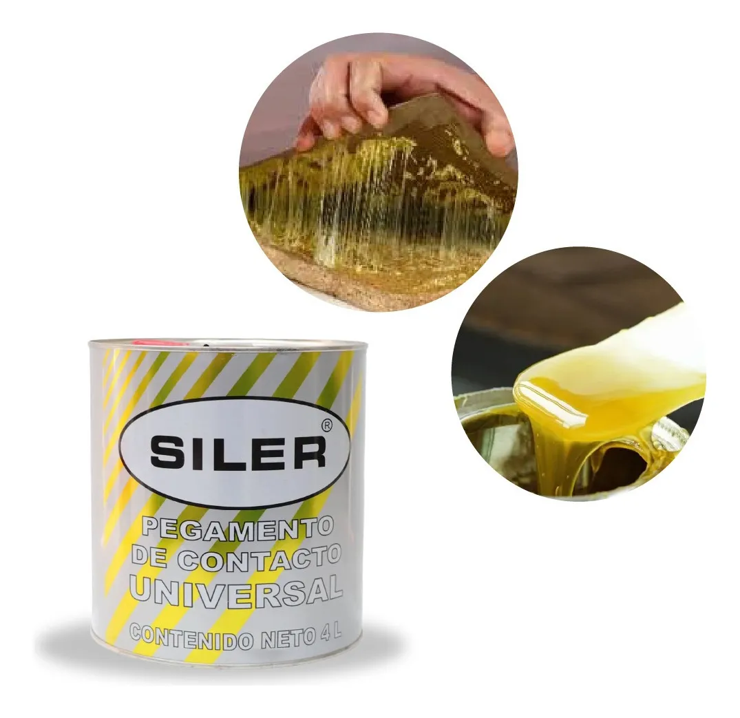 Pegamento Universal De Contacto Siler Amarillo 4 Litros