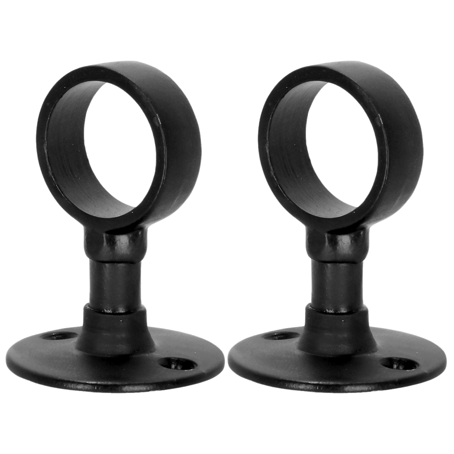 Soporte Central Negro Mate Tubo Redondo 1" Corto 20 Piezas