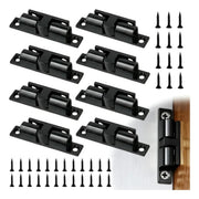 Resbalon Broche Doble Bala Puertas Chico 42 mm Negro 8 pzs Pestillo de Puerta de Gabinete Cierre de Doble Bola Rodillo de Tensión para Puertas de Gabinete, Armario y Muebles (Copia)