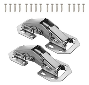 Bisagra Bidimensional Oculta Mini de Sobreponer 90° Ferrari  Easy On 2 Piezas