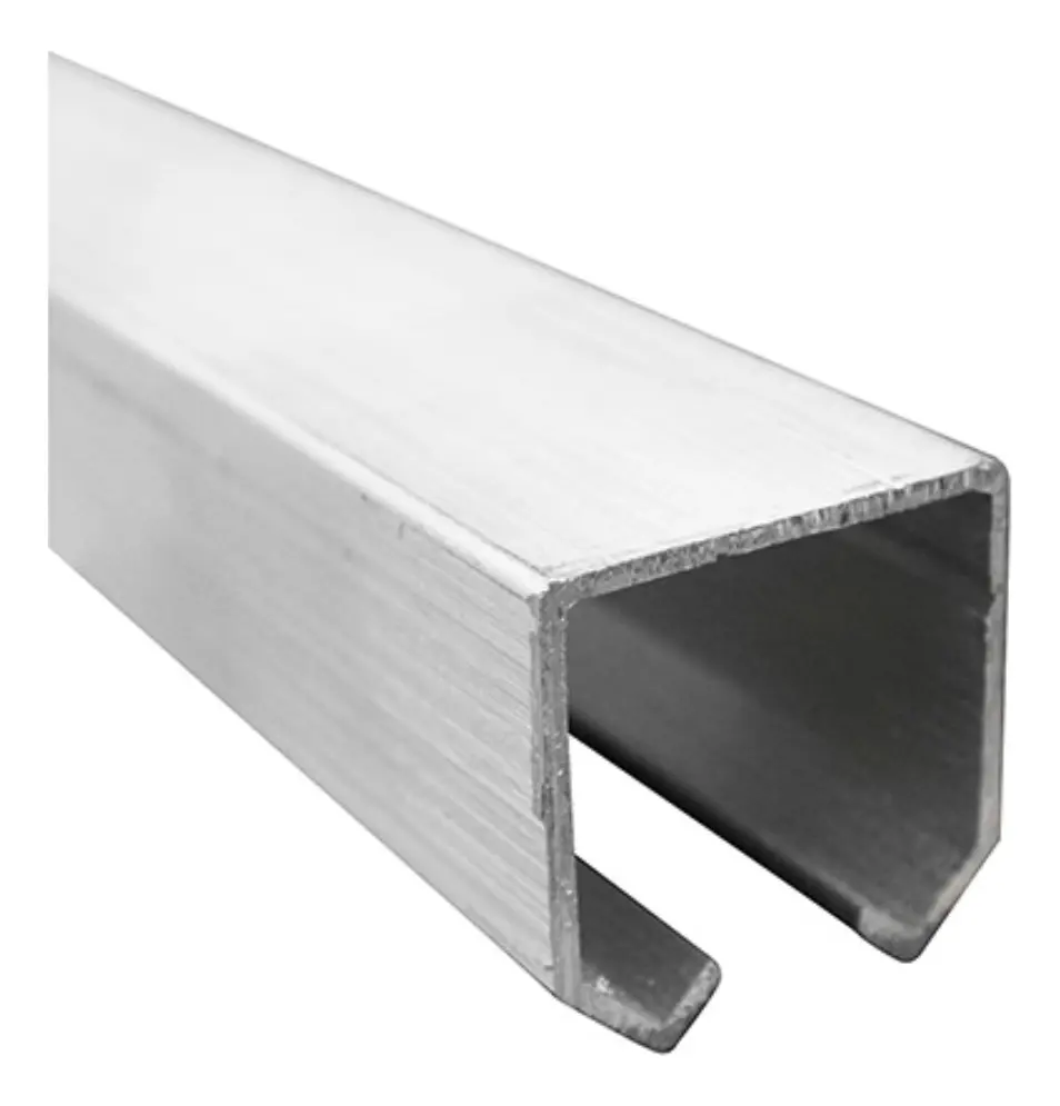 Riel Para Puerta U-21 Aluminio 2 m Ducasse 1 Tramo