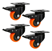 Rodaja Giratoria Rueda 40 mm Con Freno Doble Balero