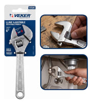 Llave Perico Ajustable 6 Pulgadas Pavonada Veker 12470