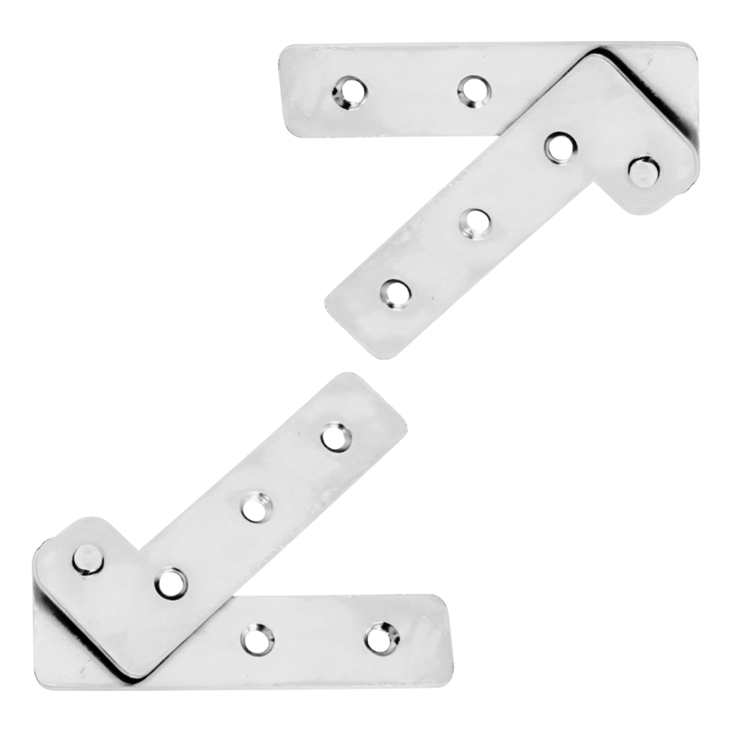 Bivel Escuadra Para Puerta De Madera Níquel Satinado 1 Juego