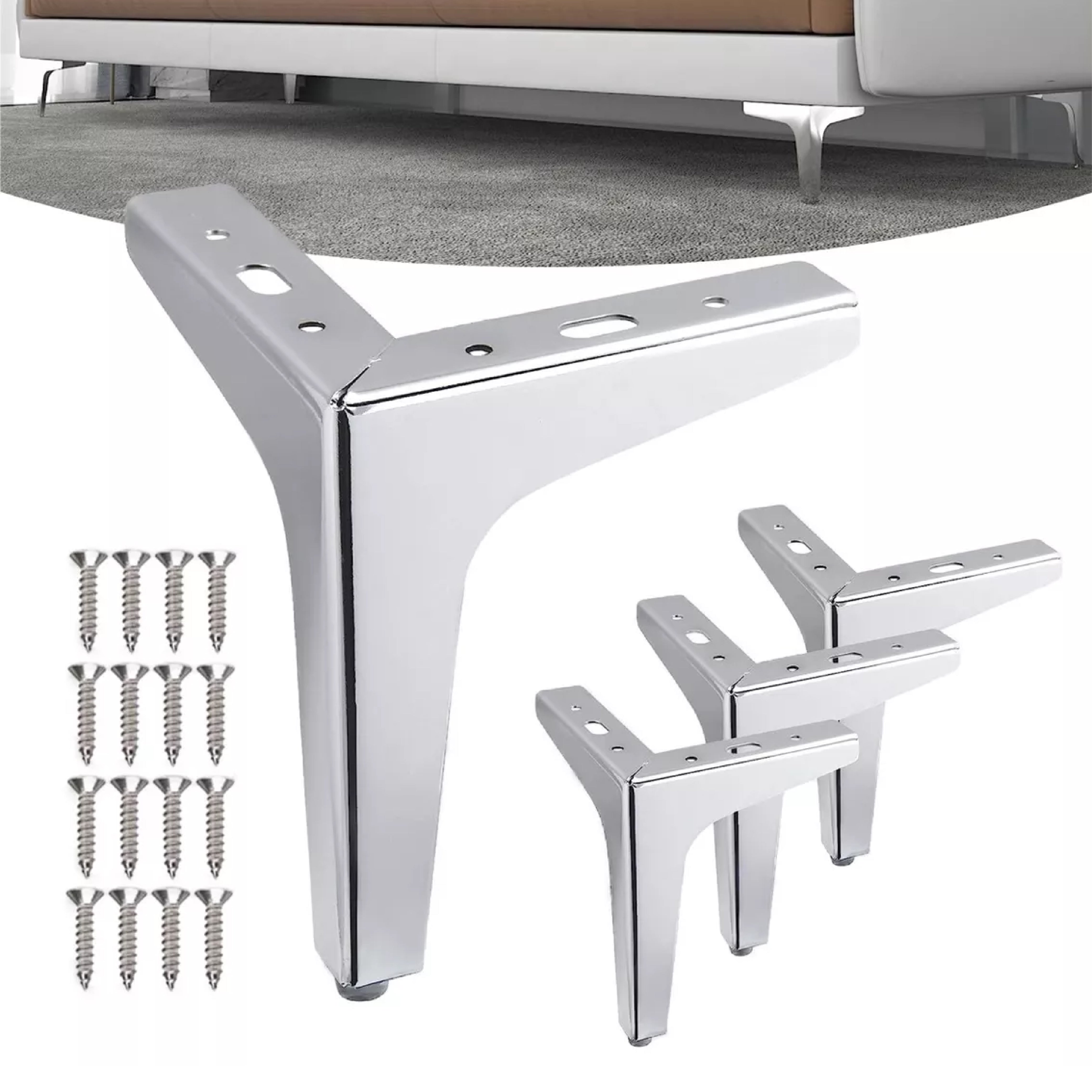 Pata Para Sofá y Muebles Metálica Triangular "Slim" Cromo