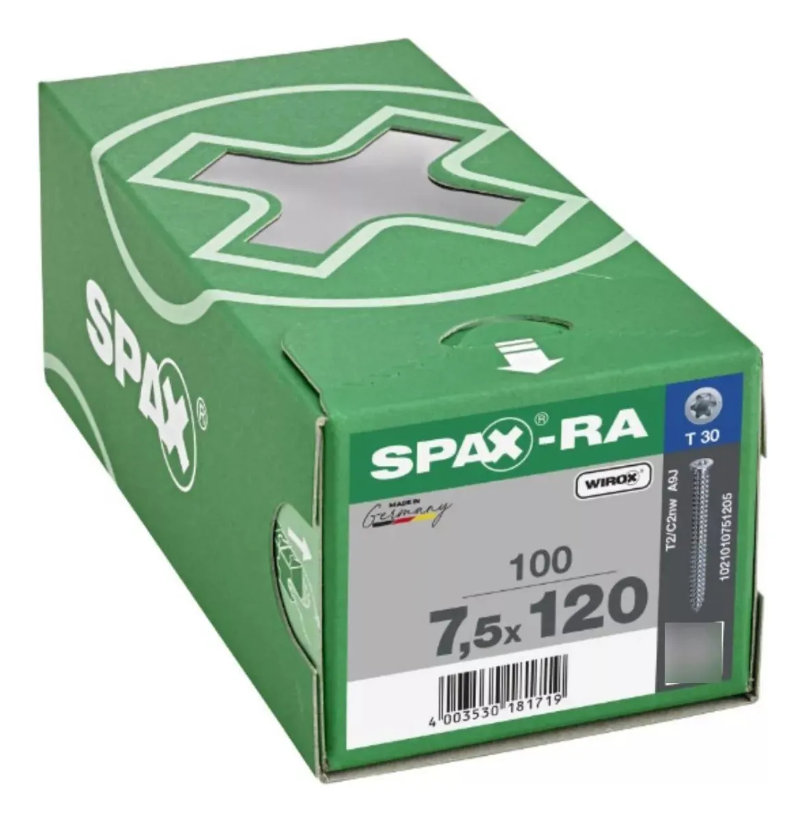 Tornillos Spax R-A Concreto 7.5x120 mm No Necesita Taquete