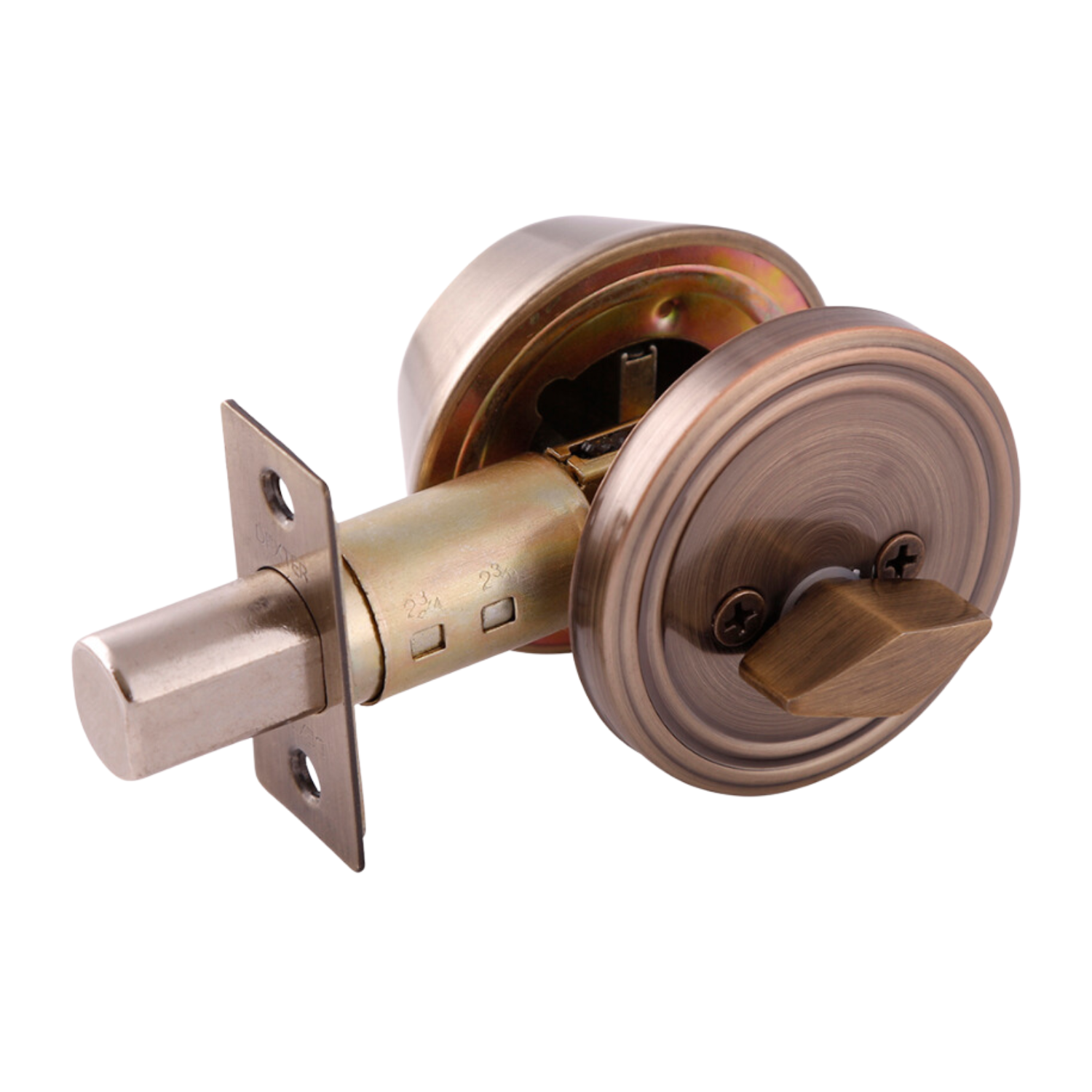 Cerrojo De Seguridad 6734 Llave/Mariposa Latón Antiguo Dexter