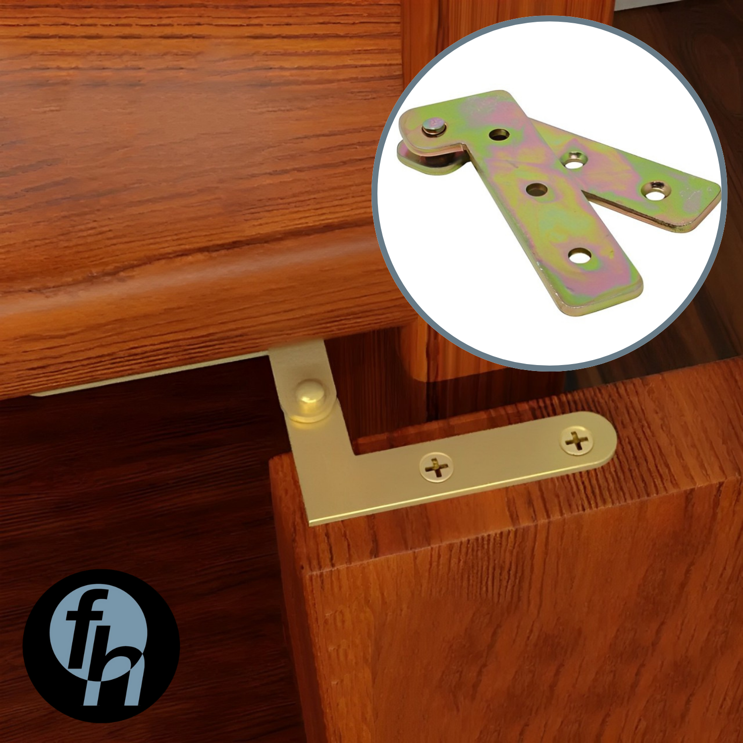 Bivel Escuadra Puerta De Madera Tropicalizado 1 Juego