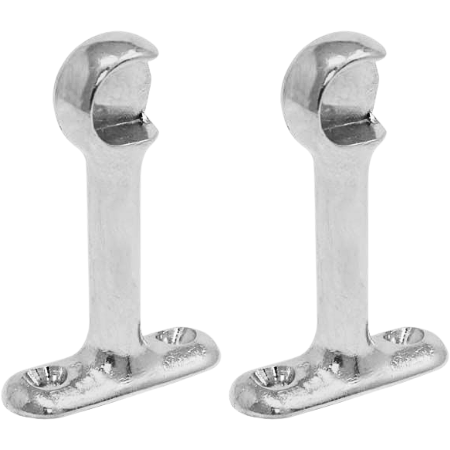 Soporte Lateral Largo Sencillo Cortinero Tubo Redondo 1/2"