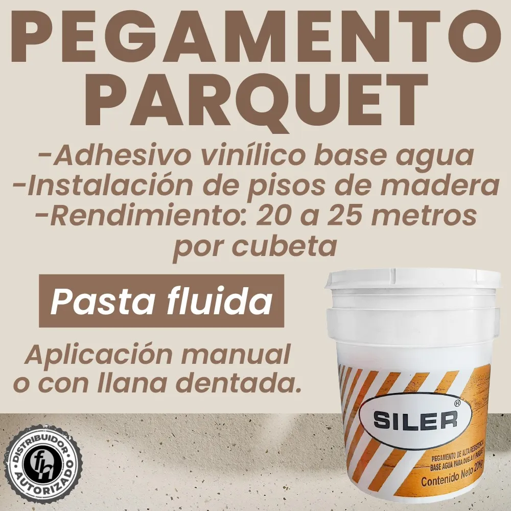 Cubeta Pegamento Para Parquet O Duela Siler 20 kg