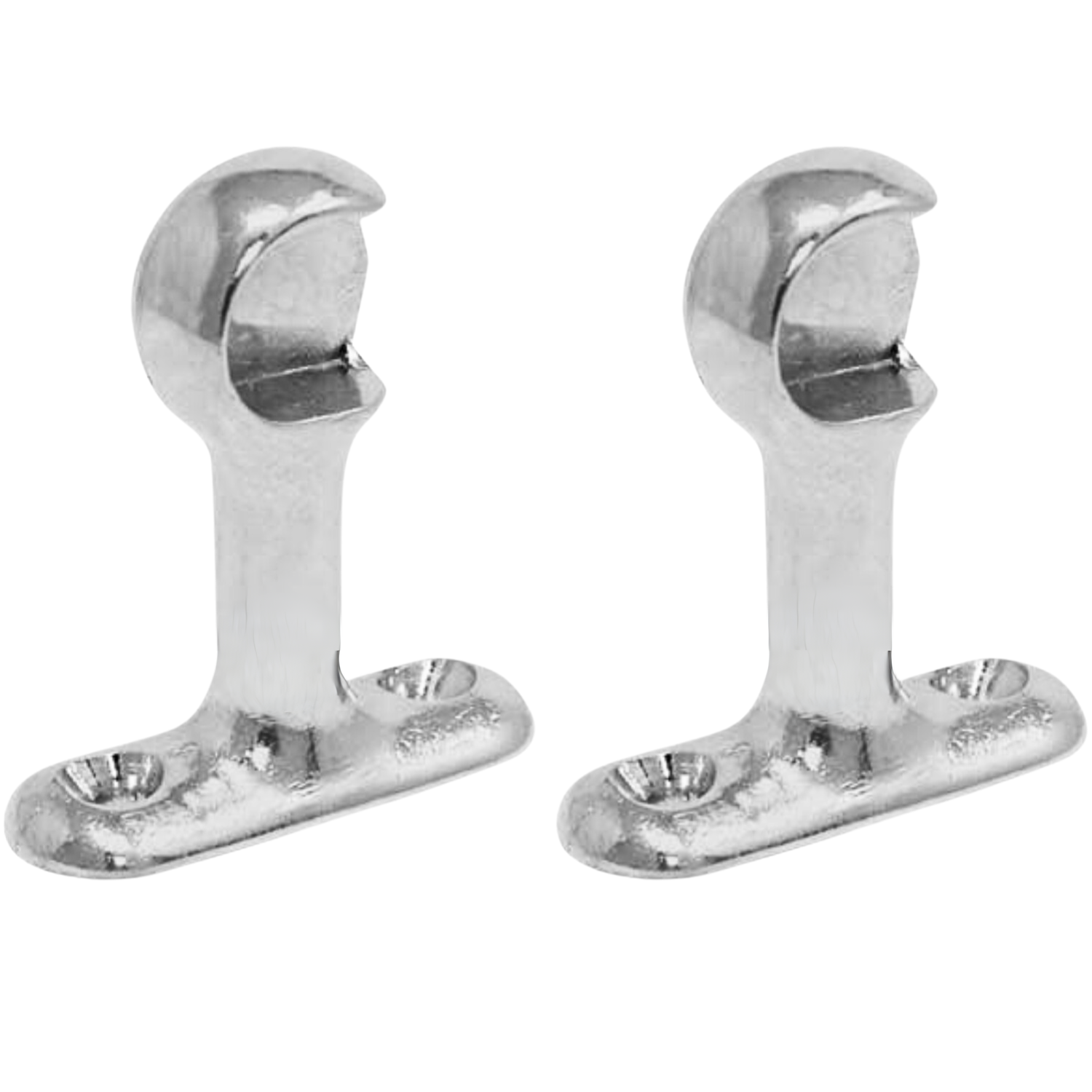 Soporte Lateral Corto Sencillo Cortinero Tubo Redondo 1/2"