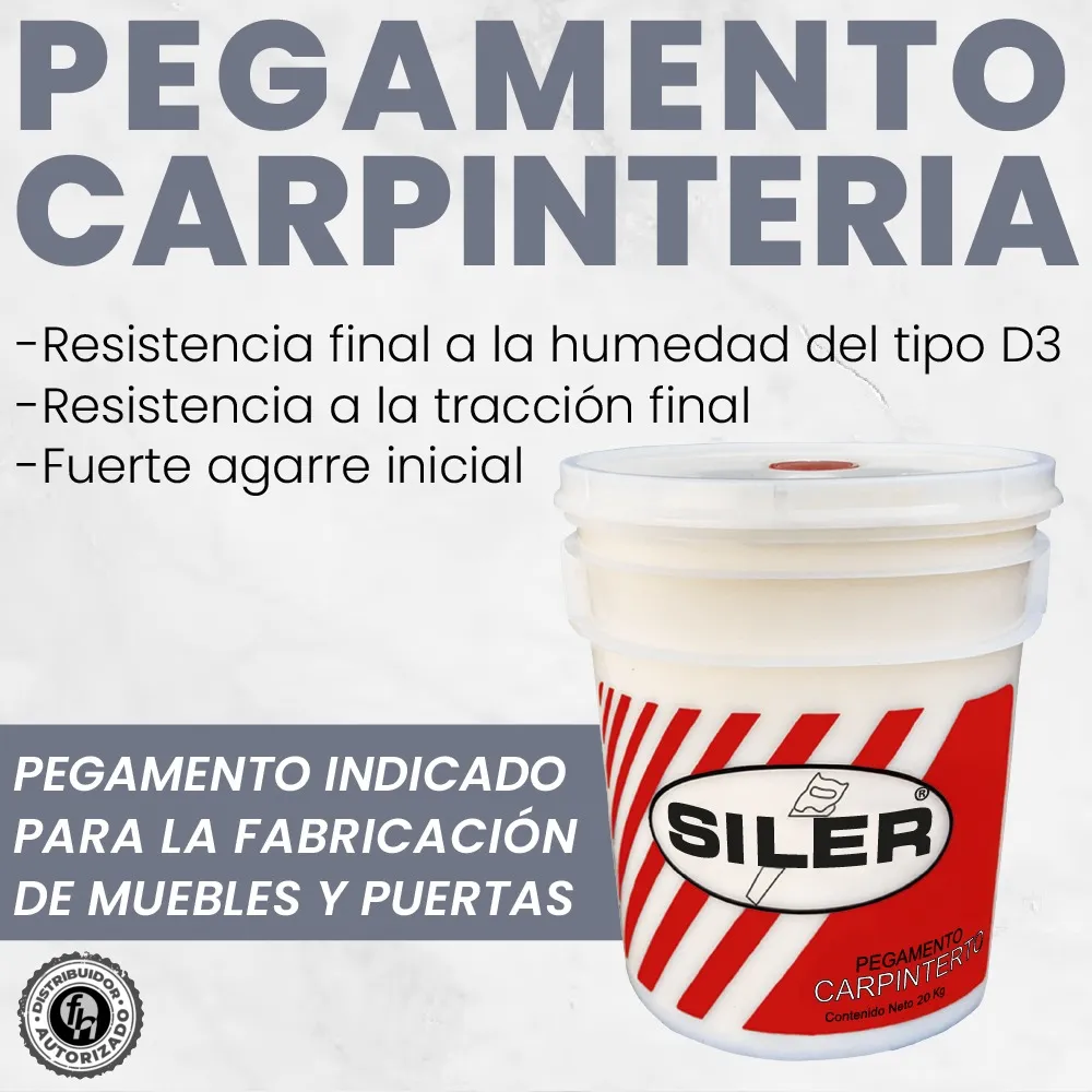 Pegamento Blanco Original Carpintero Siler 20 kg