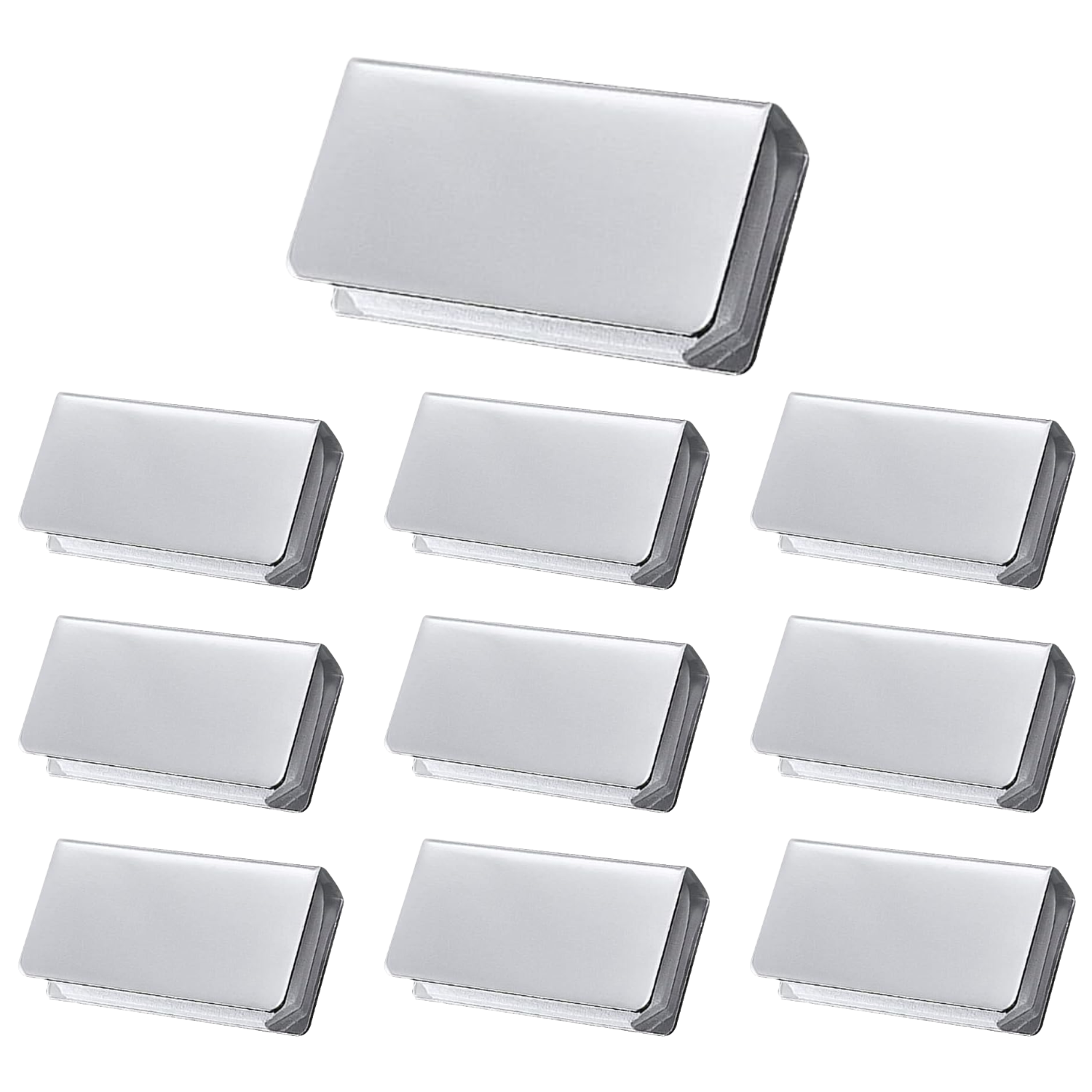 Jaladera Sencilla Cromo Rectangular Puerta Cristal