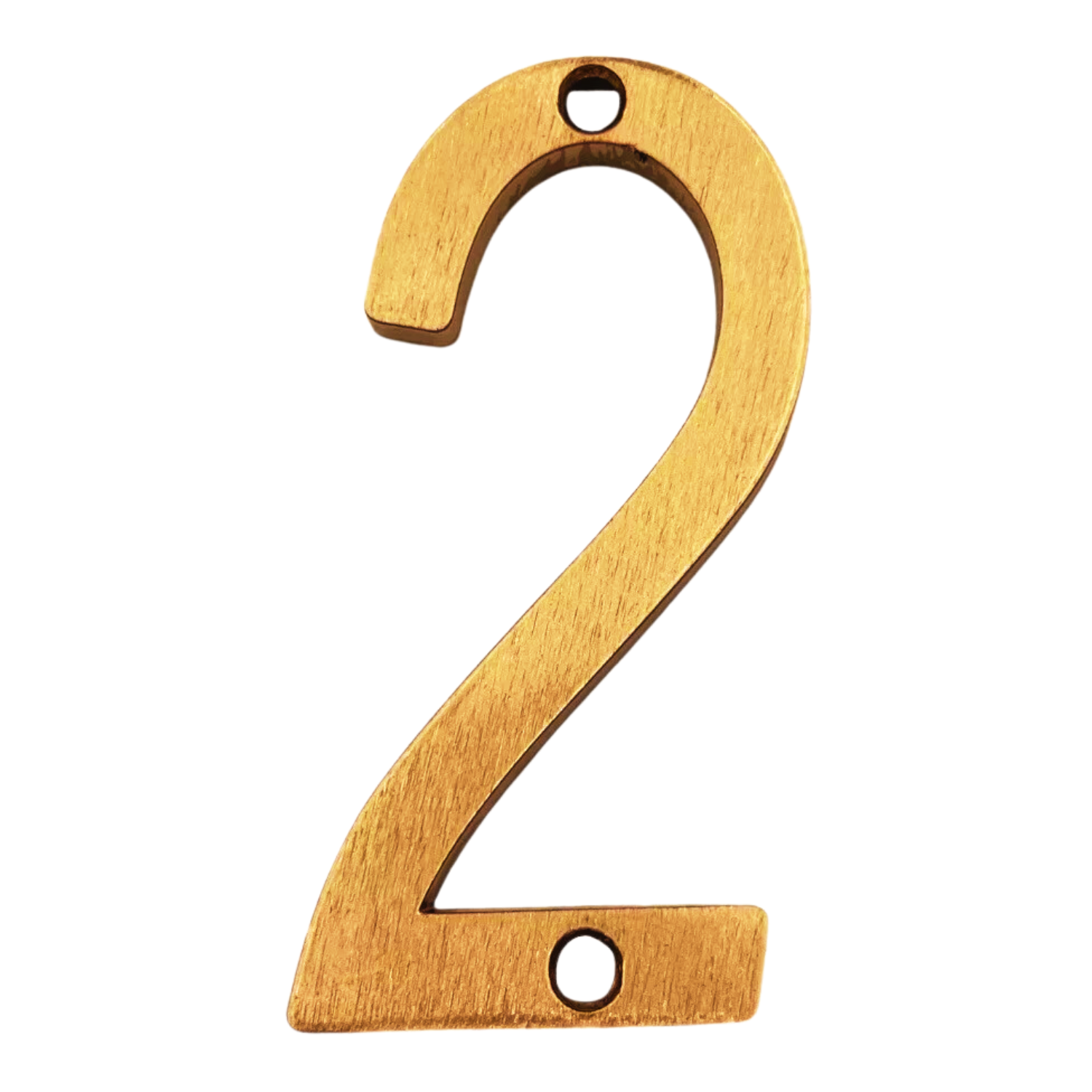 Números Residenciales Latón Brillante Exterior Casa Altura 10 cm Aluminio 3D