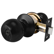 Cerradura Perilla "Barza" Baño 6313 Negro Mate Dexter