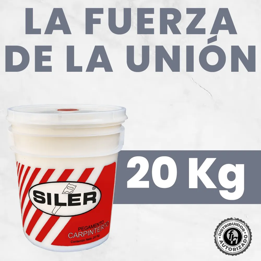 Pegamento Blanco Original Carpintero Siler 20 kg