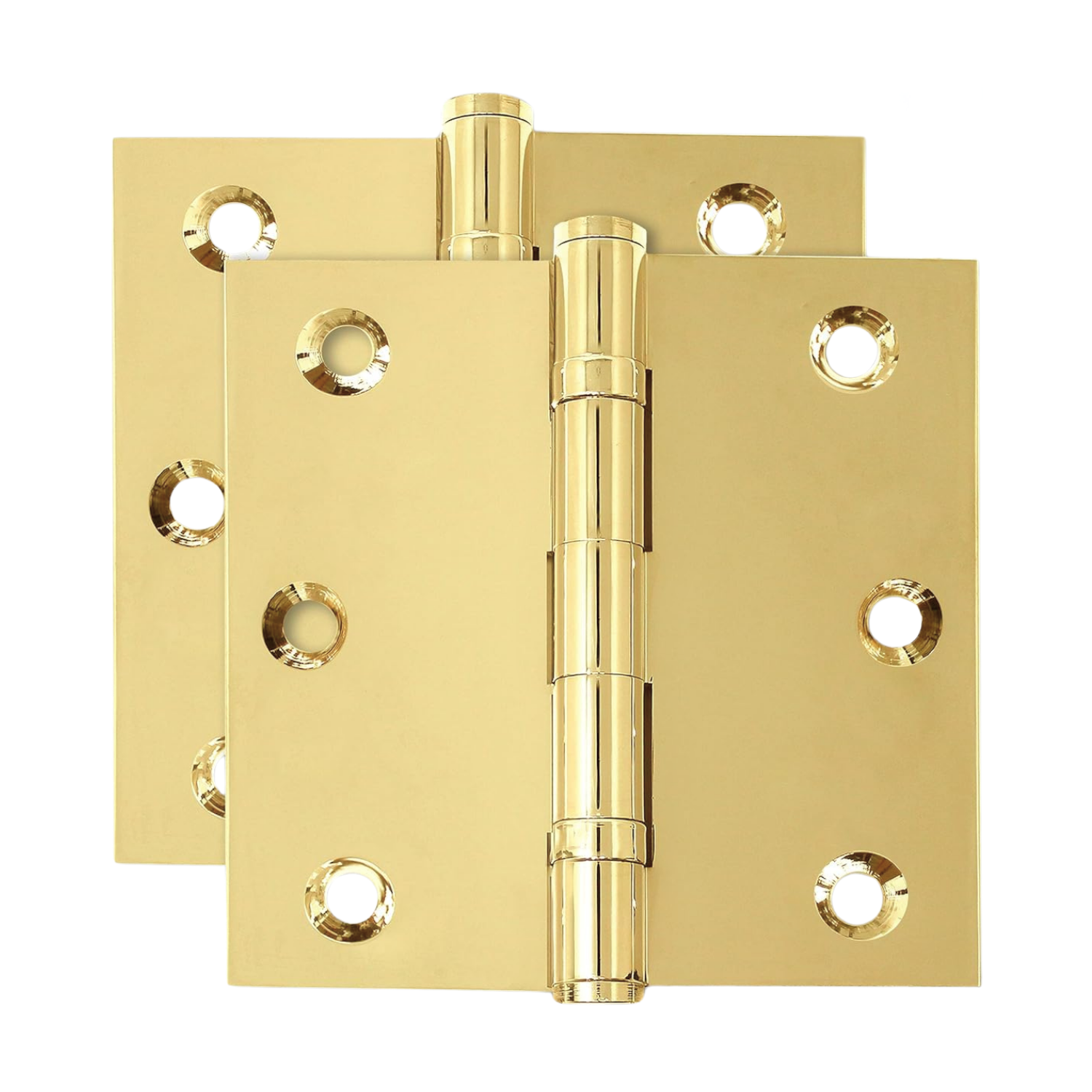 Bisagra 3x3'' Con Balero Para Puertas De Madera Latón Brillante